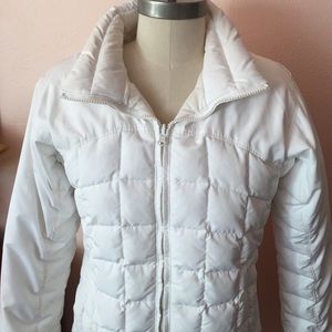 Columbia white down filled puffer ski coat